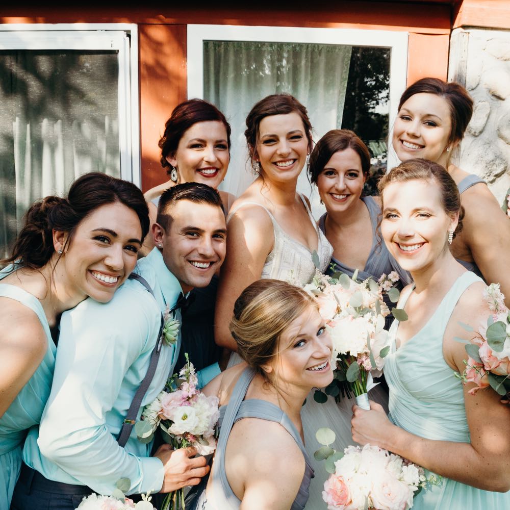 Bridal Party at Starry Night Barn and Studios