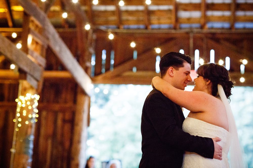Dancing couple at Starry Night Barn and Studios Wedding