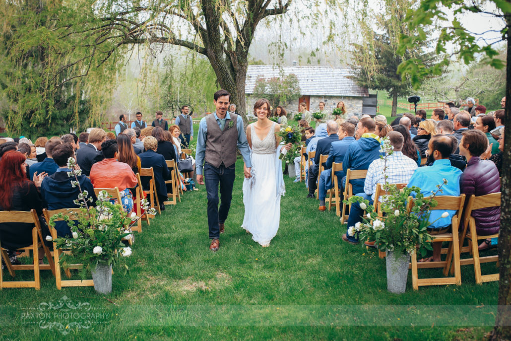 Starry Night Barn and Studios Wedding couple at ceremony