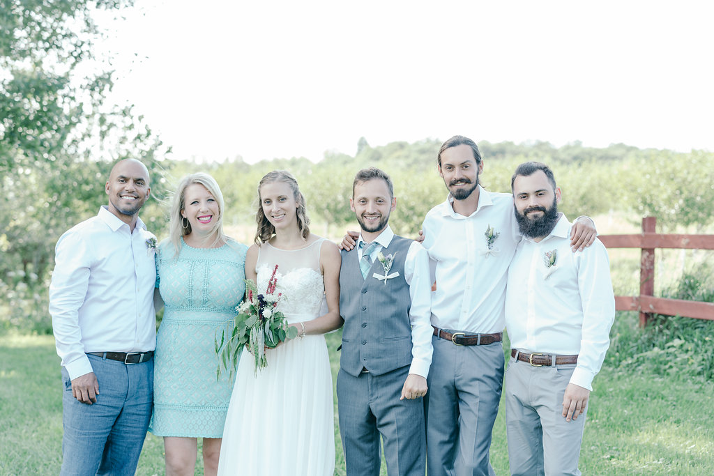 Family at Starry Night Barn and Studios Wedding