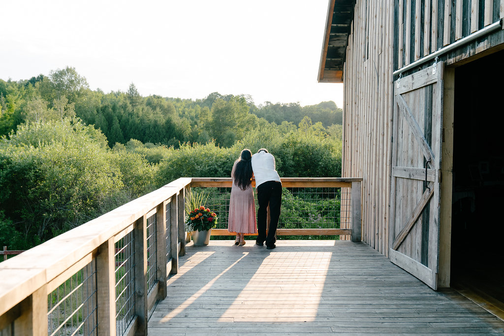 Couple at Starry Night Barn and Studios Wedding